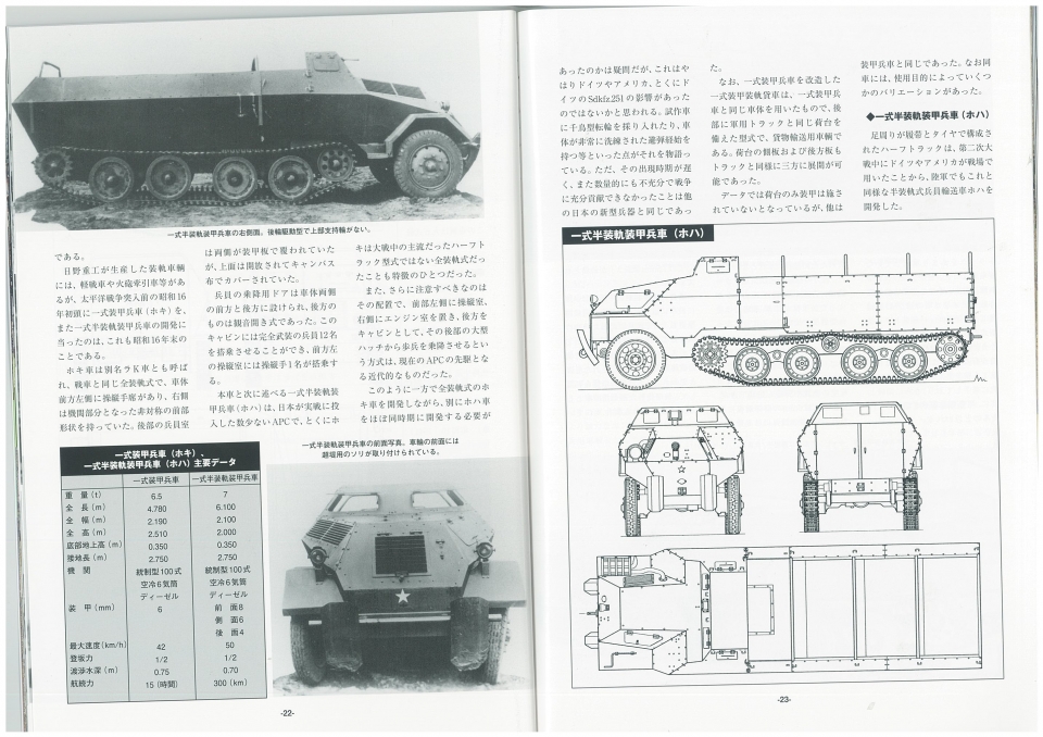 日本の装甲/戦闘兵車